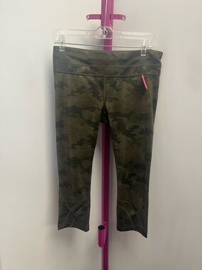 lululemon athletica Olive Green Camo Capri Leggings